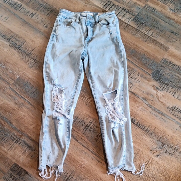 eunina Denim - eunina Light Blue Ripped Skinny Jeans